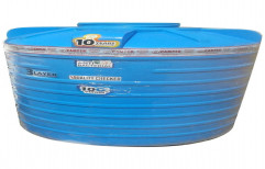 Round 1000 Litre Blue Plastic Water Tank