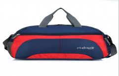 RTS Red and Blue 45 L Gym Duffle Bag