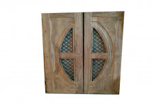 Sagwan Wood Swing Two Side Jali Wooden Door, For Home,Residential