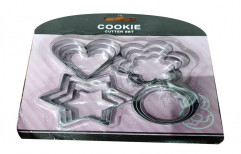 Silver Steel Cookies Cutter Set, For Cake, Size: 20mm