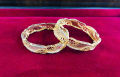 22K 2 Pices Gold Plated Bangle, 21g