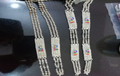 65-70% Regular Wear Antique Silver Chain Mangalsutra, 40-50gm
