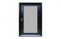 Brown Fiber Aluminium Flush Door, For Home