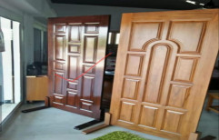 Designed Teak Wooden Door