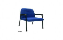 Fabric Non Rotatable Comfortable Cushion Visitor Chair, For Office