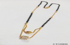 Golden Antique 18" MANGALSUTRA, Size: Free Size