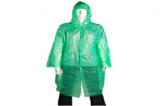 Green Plastic Safety Raincoat