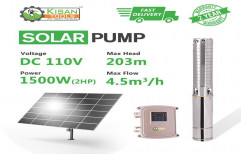 Kisan Tools DC 1500W Solar Submersible Pumps, For Agriculture