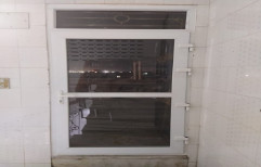 L Handle UPVC Glass Openable Door, 2mm