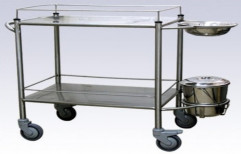 MEDHIRE 601 White Dressing Trolley, For Clinic And Hospital, Model Name/Number: MEDHIRE601