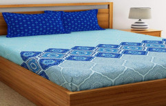 Printed Pure Cotton Cotton Jaipuri Double Bed Sheet