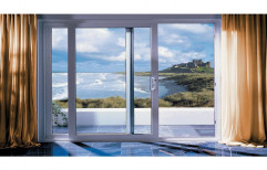 Pristine White UPVC Sliding Glass Door, Interior