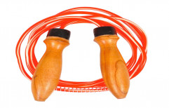 Pvc Wooden Jumping Skipping Rope, For Gym