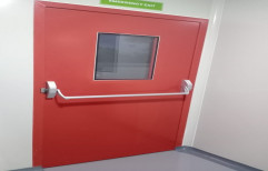 Red 7 Feet Aluminium Flush Door, For Cold Room