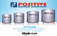 Silver Hykon Stainless steel water tank, 500L, Capacity: 100-500 L