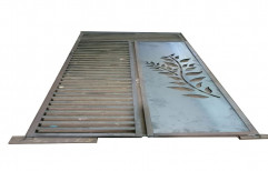 Silver Polished Mild Steel Single Door, For Home, Thickness: 10mm