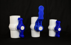 White,Blue UPVC Ball Valve, Size: 15 Mm