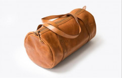 Brown Cow Leather Leather Gym Bag