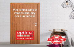 Brown Fiber Green Ply Optima G Flush Door, For Home, Size/Dimension: 8x7 Feet