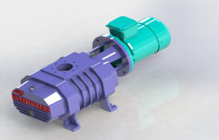 Double Stage Belt Drive Rotary Vane Pumps Mechanical Vacuum Booster, Model Name/Number: Bv 59, 10 Hp