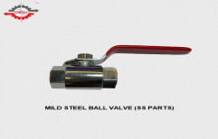 GEW/OEM Water Mild Steel Ball Valve, Model Name/Number: SS Parts, Size: 1/2"-2"