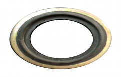 Golden and Black MS Dowty Seal, Round, Size: 30mm