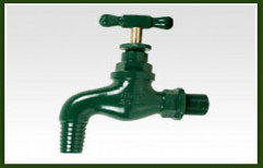 Green Cast Iron Garden Water Tap, For Bathroom Fitting, Size: Various