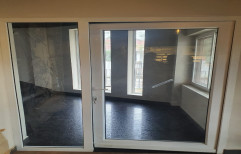 Hinged Plain UPVC Glass Double Doors, For Office