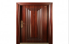 Interior And Exterior 70mm Steel Wood Door, For Commercial And Residential