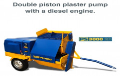 Kappa PS3000 2D Double Piston Plaster Pump with A Diesel Engine, For Industrial