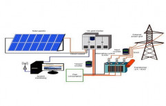 Mounting Structure Hybrid On Grid Solar Power Systems, For Commercial, Capacity: 10 Kw