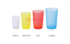 Multicolor Aristo Pride Plastic Reusable Water Glass For Home, For Office