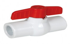 White And Red PVC Ball Valve, Valve Size: 4inch