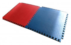 Red And Blue Plastic EVA Interlocking Floor Mat, Thickness: 10 mm, Mat Size: 40 X 40 Inch
