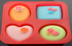 Red Silicone Soap Mould, Thickness: 5 mm