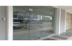 Saint Gobain Hinged Frameless Glass Door, For Office, Thickness: 12MM