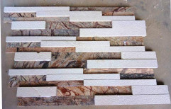 Sandstone Marble Stone Wall Cladding, Packaging Type: Box Packing, Thickness: 15-18 Mm
