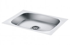 Silver Single Stainless Steel Kitchen Sinks, 45x24x40 cm
