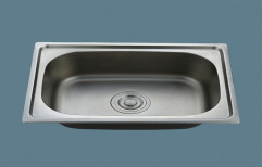 Single Ready To Mount Stainless Steel Kitchen Sink, Size: 24 X 18 X 9 Inch