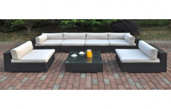 White And Black Outdoor Sofa Set
