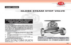 WJ Cast Iron Globe Stop Valve Flanged, For Industrial, Size: 1/2"-10"
