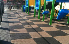 Asian Flooring Interlocking EPDM Rubber Tiles