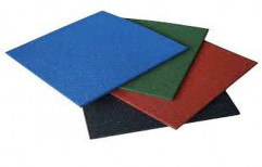 Color Coated Rubber Tiles, For Flooring, Size: 20" X 20"