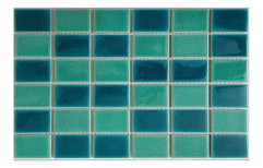 Etched Stone Green 6mm Ceramic Mosaic Tile, Size: 2x2 ft(600x600 mm)