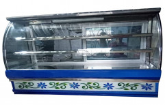 SS and Glass 3 Shelves Snacks Display Counter, For Shop