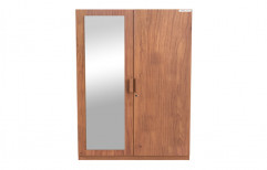 2 Door Wooden Wardrobe, With Locker