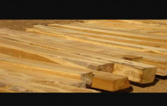 8' Brown Timber Teak Wood