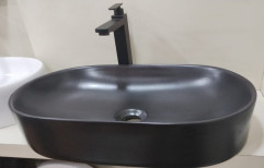 Black Ceramic Wash Basin