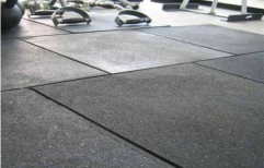 Multicolor Normal Printing Gym Floor Tiles, Thickness: 10-15 mm, Size: 2.69 Sqft