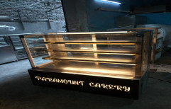 Stainless Steel Cake Display Counter, For Bakery